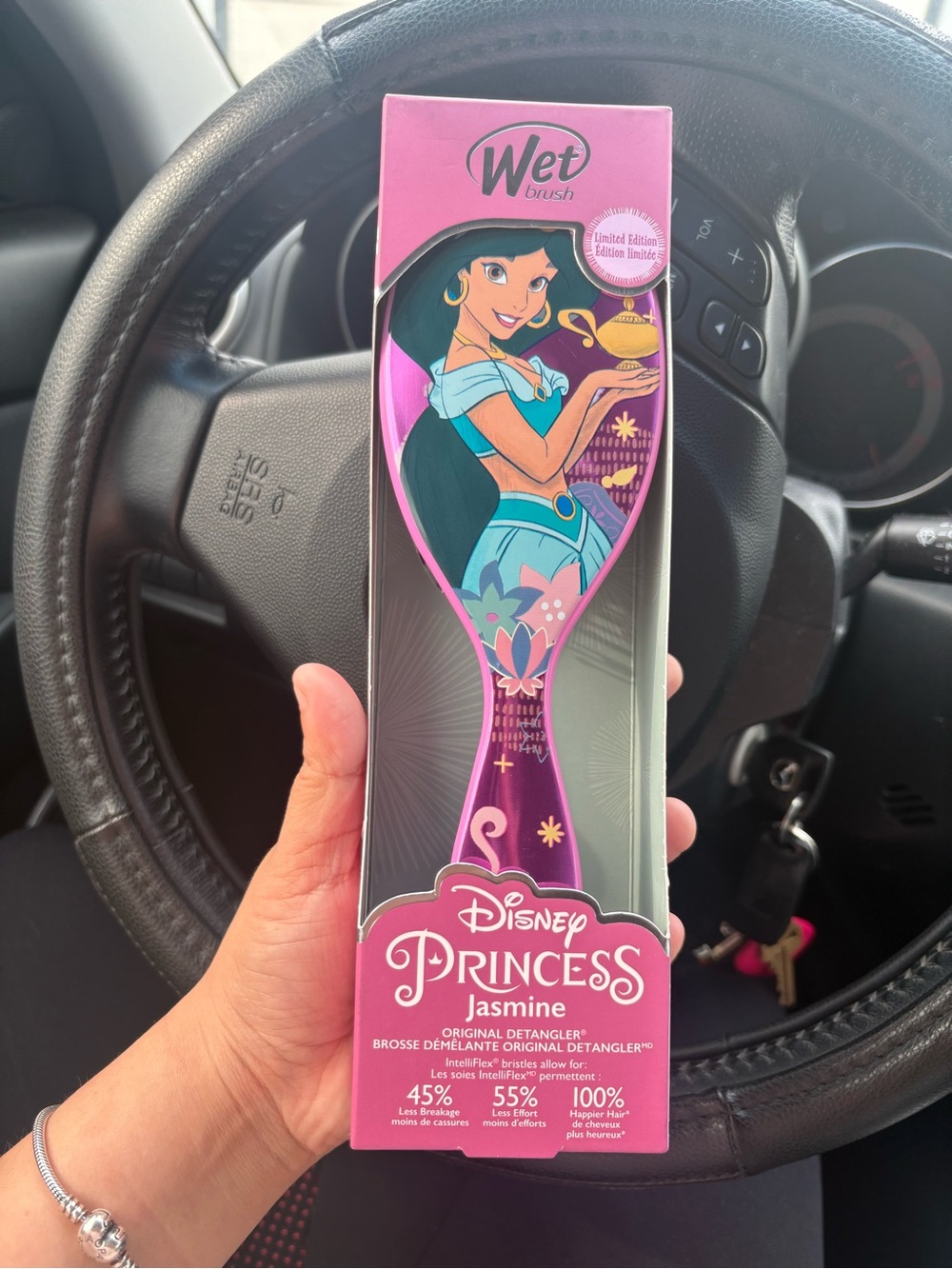 Wet Brush x Disney Princess Jasmine Detangler - Pink & Teal